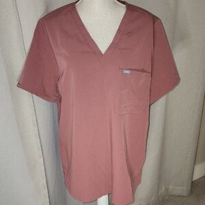 Figs Leon Mens Scrub Top Mauve PO 5153  XXL Medical Nurse Uniform